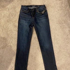 Brand New Unused (w/Tags) Slim Banana Republic Dark Blue Travel Jean